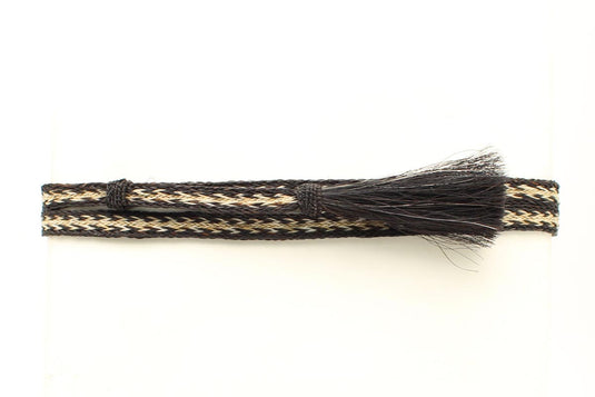 Double S Genuine Horsehair Single Tail Hatband - 5 Strand