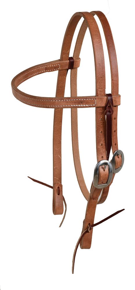 Berlin Harness & Latigo Tie Browband Headstall with Tie