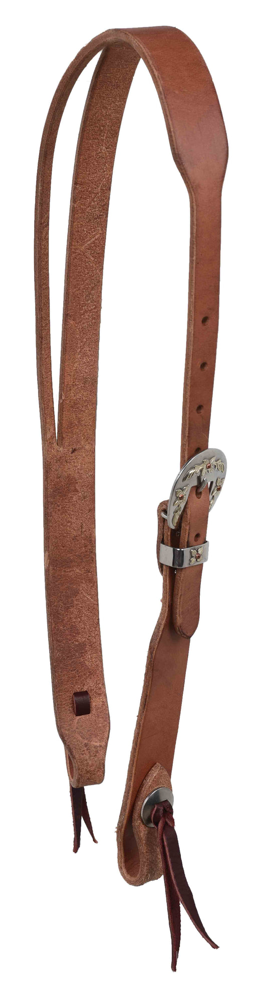Berlin Harness Split Ear Stainless Steel Floral Buckle Headstall