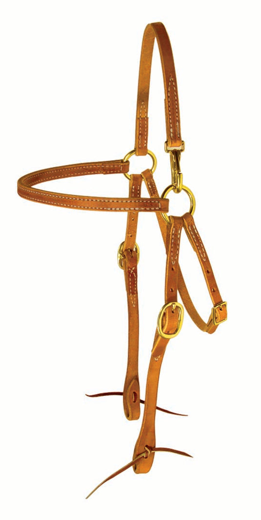 Berlin Harness Browband Mule Headstall - Snap Crown