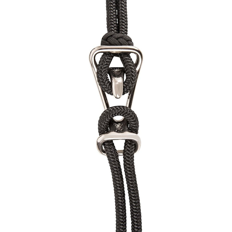 Load image into Gallery viewer, Classic Equine Quick Change Premium Rope Halter with Lead - Black
