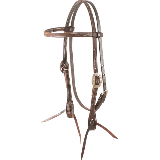 Martin Chocolate Roughout Canyon Buckle Browband Headstall