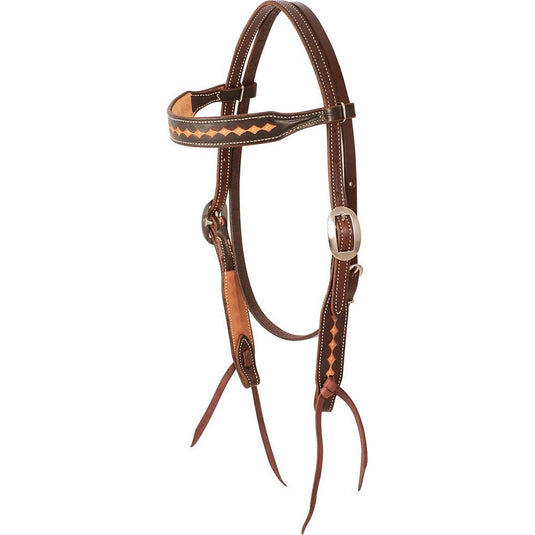 Martin Dark Framed Diamond Stamp Browband Headstall