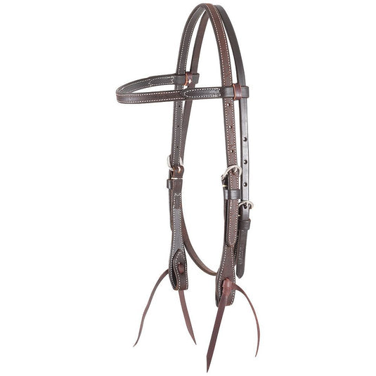 Martin Browband Chocolate Roughout Headstall
