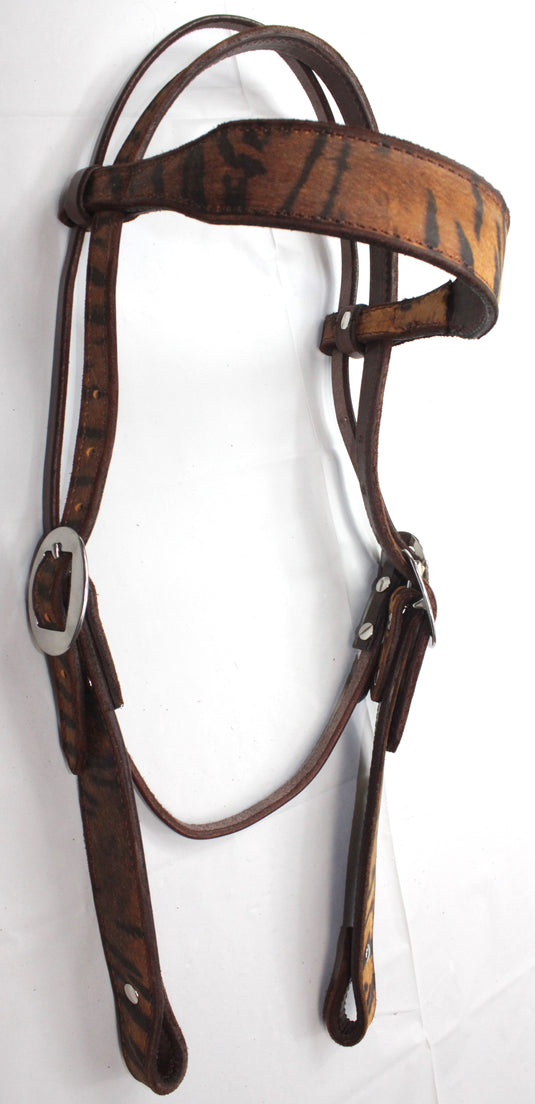 ST Browband Tiger Print Headstall