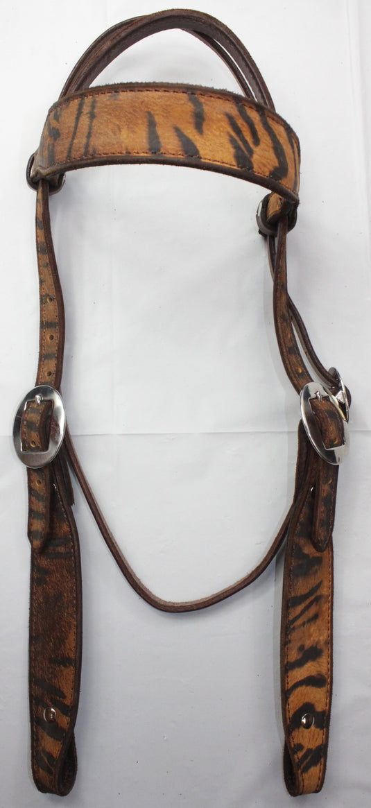 ST Browband Tiger Print Headstall
