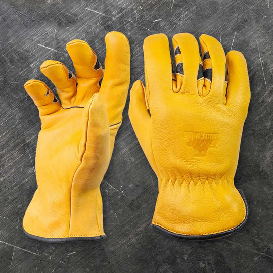 Load image into Gallery viewer, Bear Knuckles Double Wedge Cowhide Driver Heavy Duty Work Glove
