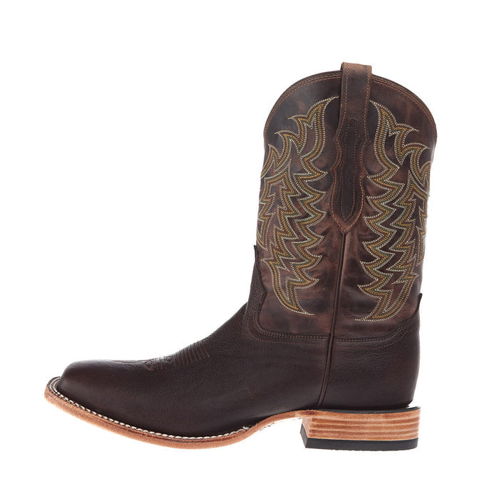 Load image into Gallery viewer, Tony Lama 11" Alfredo Brown American Bison Wide Square Toe Boot - Brown
