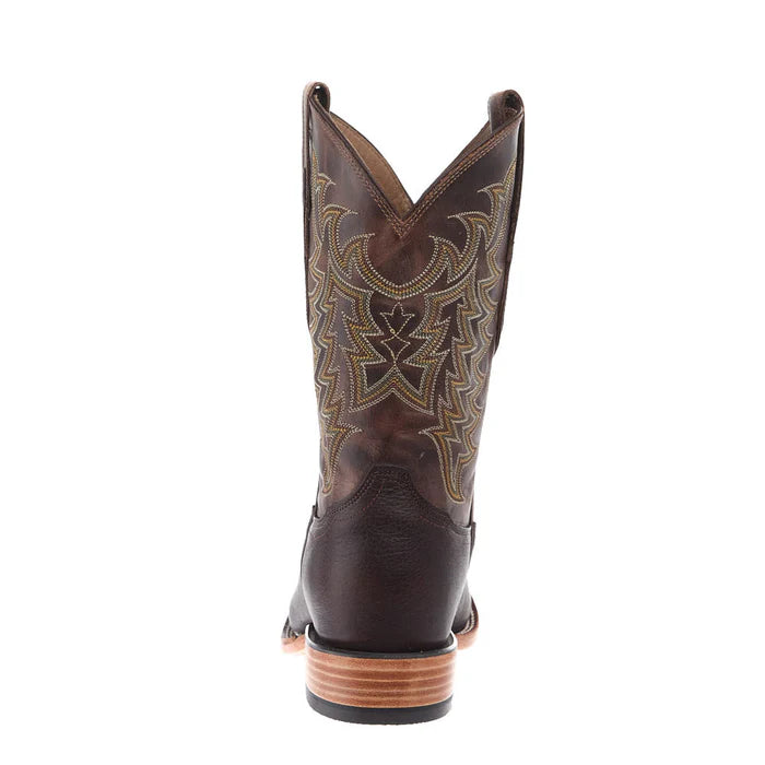 Load image into Gallery viewer, Tony Lama 11" Alfredo Brown American Bison Wide Square Toe Boot - Brown
