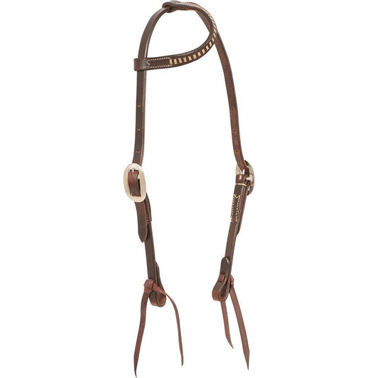 Martin Chocolate Slip Ear Rawhide Lacing Headstall
