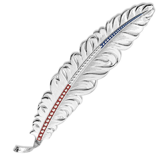 Montana Silversmiths Red, White & Blue Hat Feather