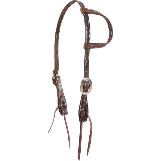Martin Chocolate Slip Ear Gag Skirting Headstall