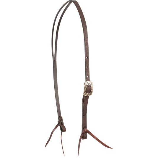 Martin Chocolate Split Ear Bandera Buckle Headstall