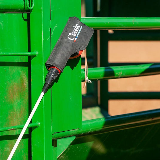 Classic Rope Magnetic Cattle Prod Holder - Black