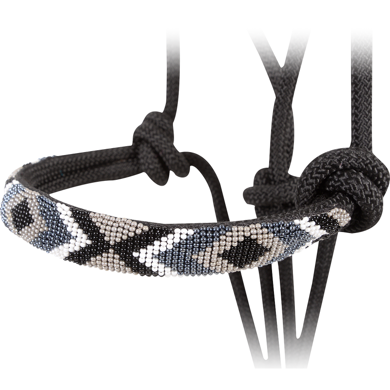 Load image into Gallery viewer, Cashel Beaded Rope Halter with 9' Lead
