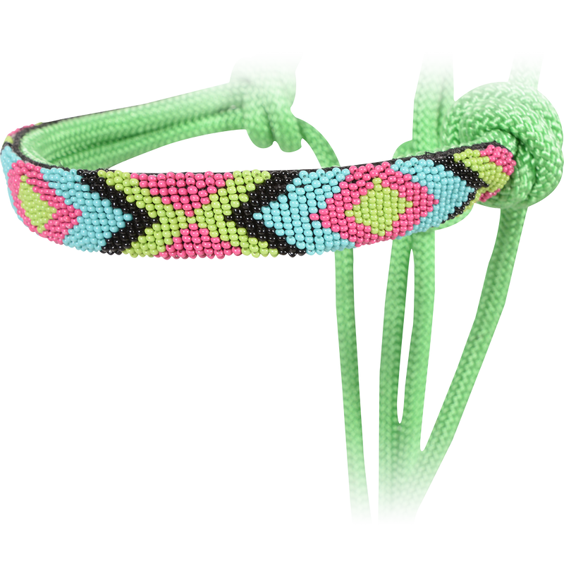 Load image into Gallery viewer, Cashel Beaded Rope Halter with 9' Lead
