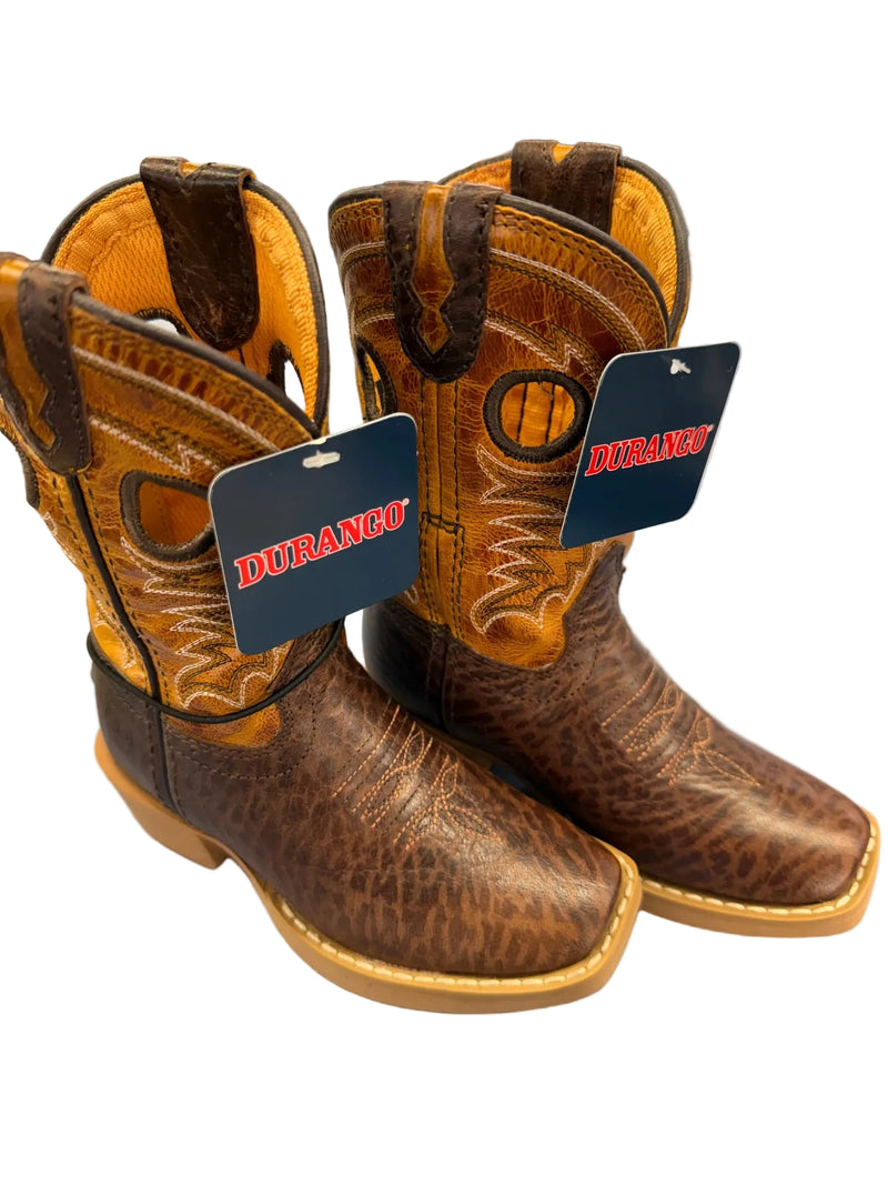 Load image into Gallery viewer, Durango 8" Shyloh Narrow Square Toe Boot - Mole Brown/Golden Maize
