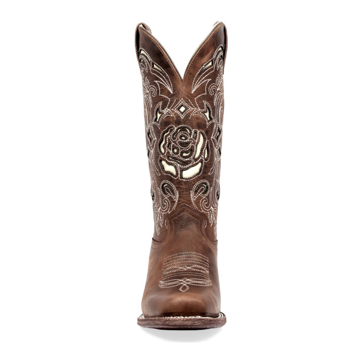Load image into Gallery viewer, JB Dillon Avens Women Square Toe Western  Boot - Brown
