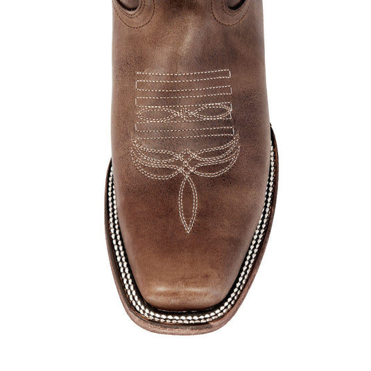 JB Dillon Avens Women Square Toe Western  Boot - Brown