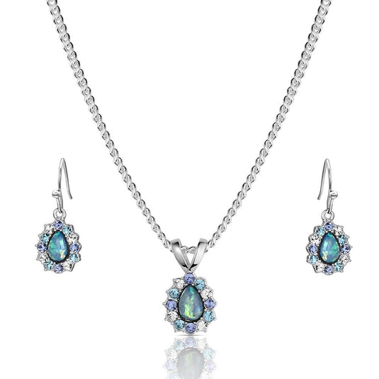 Montana Silversmith's Northern Glow Opal Jewelry Set
