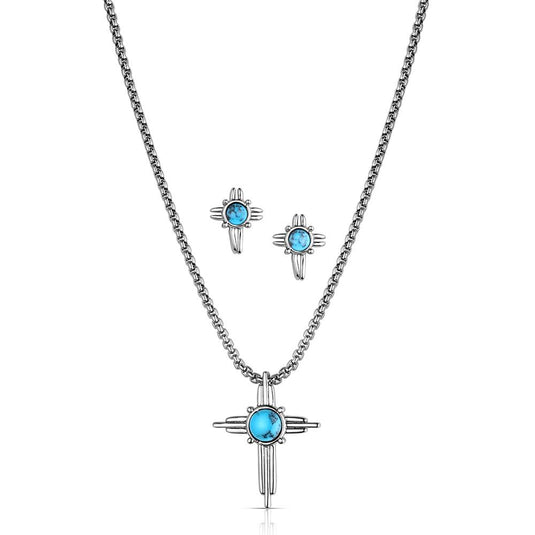Montana Silversmith's Perfect Peace Cross Jewelry Set