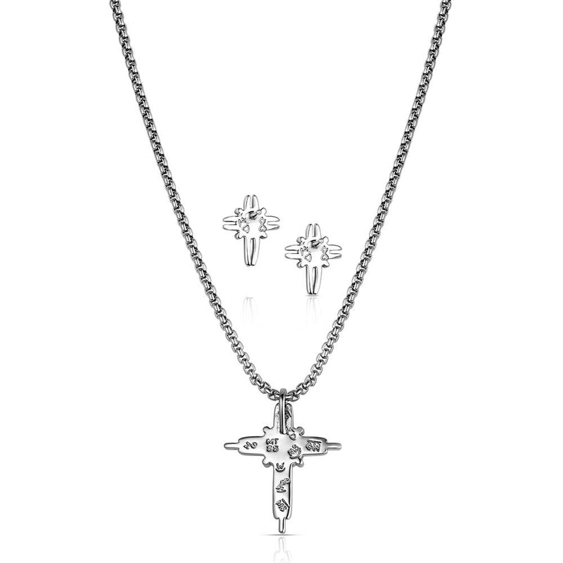 Load image into Gallery viewer, Montana Silversmith's Perfect Peace Cross Jewelry Set

