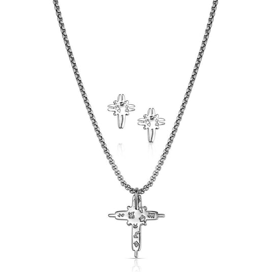Montana Silversmith's Perfect Peace Cross Jewelry Set