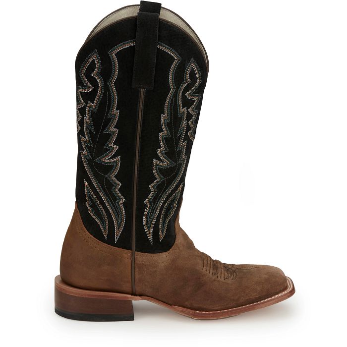 Load image into Gallery viewer, Justin 13" Palisade Suede Square Toe Boot - Clay Brown
