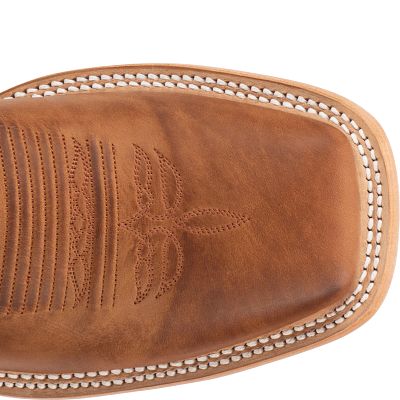 Justin 11" Bent Rail Austin Square Toe Cowhide Boot - Cognac