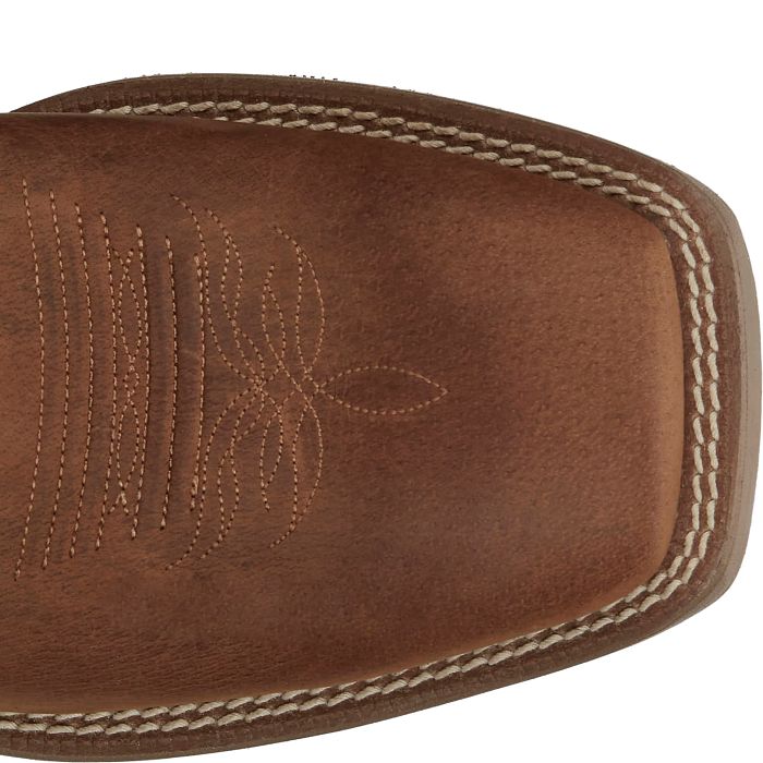 Load image into Gallery viewer, Justin 11" Canter Water Buffalo Square Toe Boot - Brown
