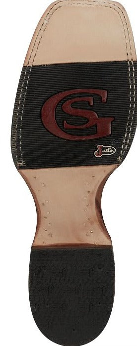 Load image into Gallery viewer, Justin 11" George Strait Haggard Caiman Boot - Black
