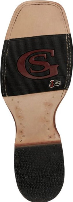 Justin 11" George Strait Ocean Front Pirarucu Boot - Black