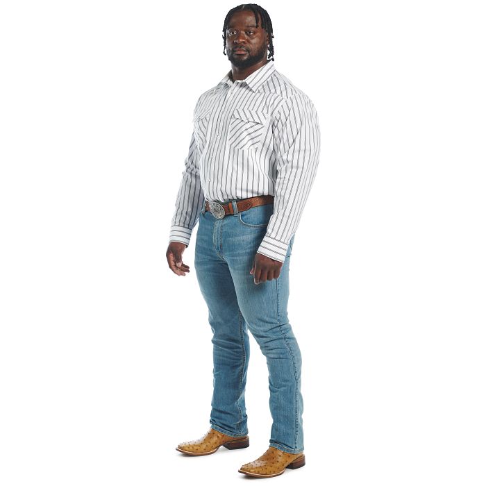 Load image into Gallery viewer, Justin 1879 Slim Fit Boot Cut Denim Jean - Medium Wash
