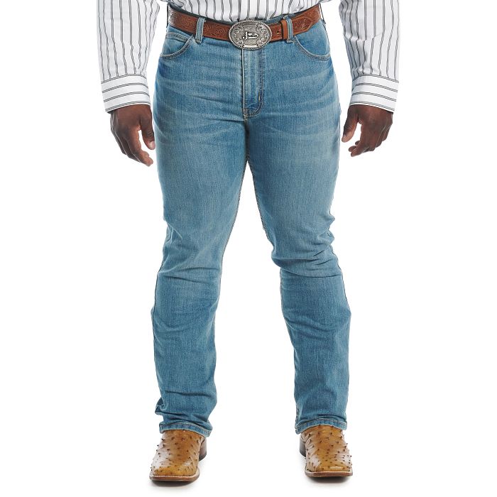 Load image into Gallery viewer, Justin 1879 Slim Fit Boot Cut Denim Jean - Medium Wash
