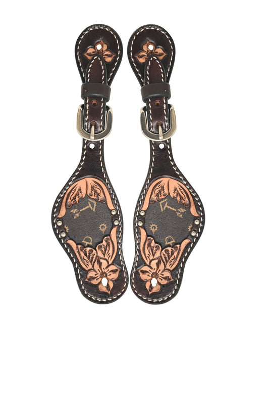 Rafter T Signature Inlay Spur Straps - Kids