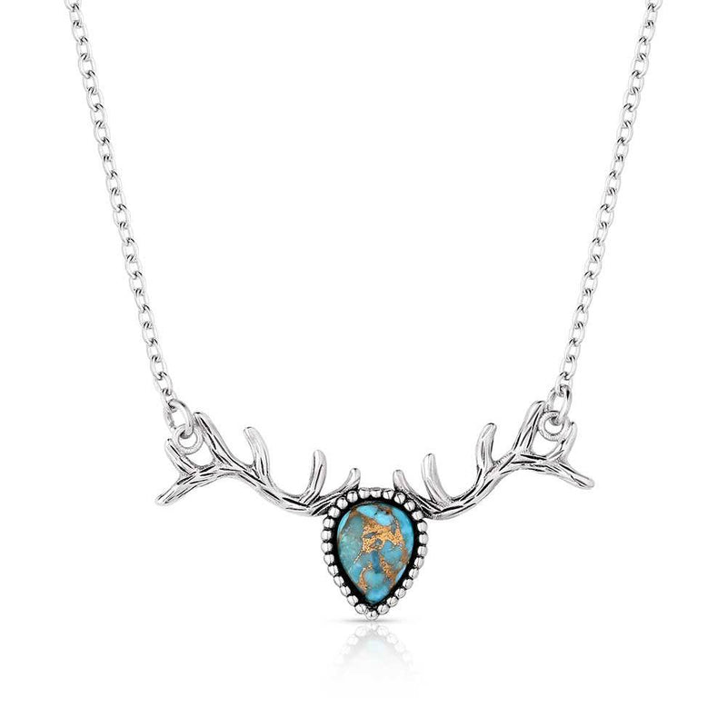 Load image into Gallery viewer, Montana Silversmith's Alpine Mountain Embrace Turquoise Necklace
