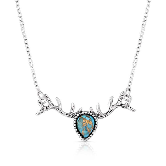 Montana Silversmith's Alpine Mountain Embrace Turquoise Necklace