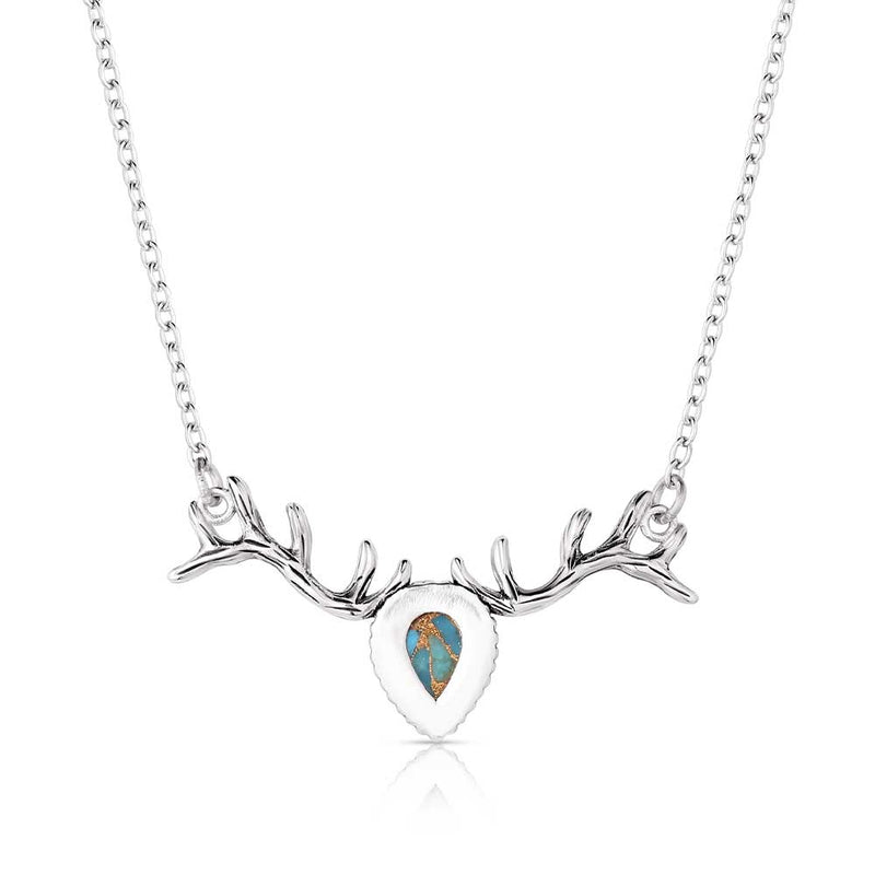 Load image into Gallery viewer, Montana Silversmith's Alpine Mountain Embrace Turquoise Necklace
