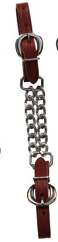 Berlin Latigo Double Chain Curb Strap - 1/2"