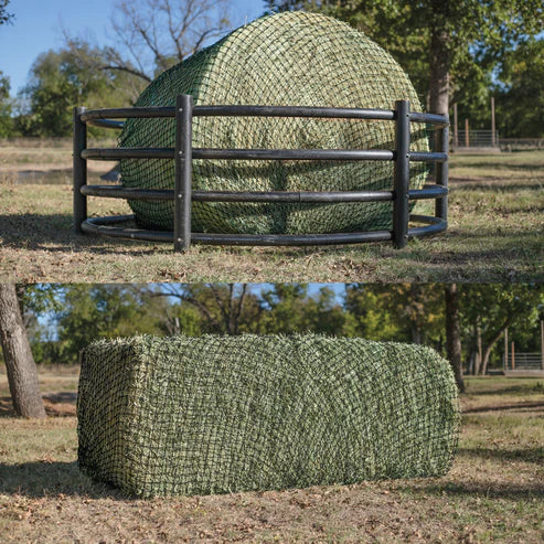Hay Chix Livestock Large Bale Hay Net - 6x6 - 2-1/2"