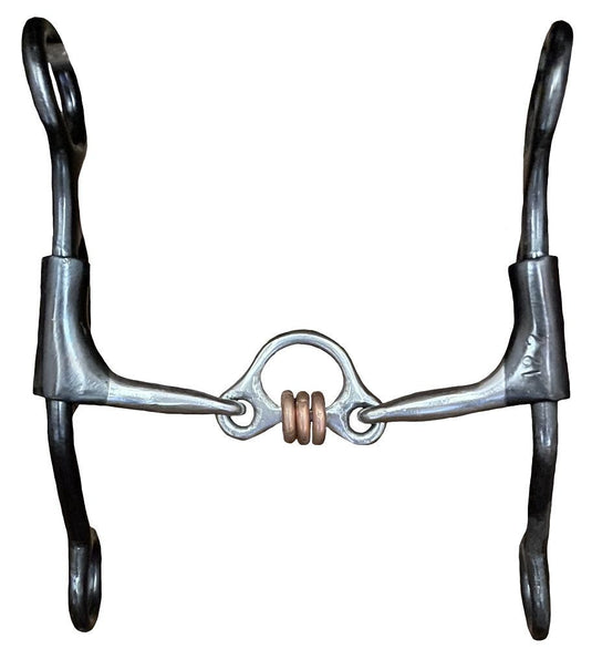 Dutton Short Loomis Shank Three Piece Floating Hood & Loose Copper Rings Bit