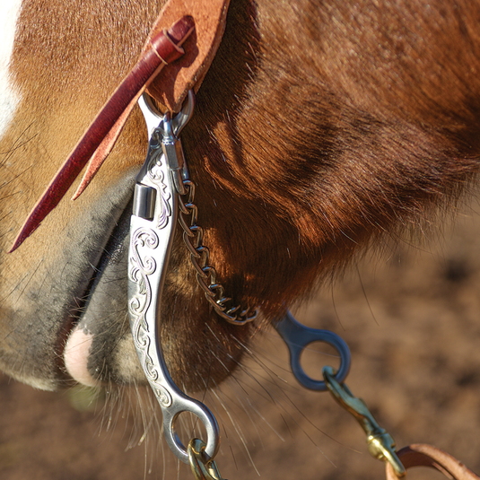 Classic Equine Les Vogt Roper Collection Dogbone Snaffle with Swivel Shank Bit