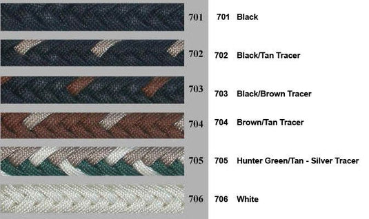 Double Diamond Paracord Mecate Rein - 1/2