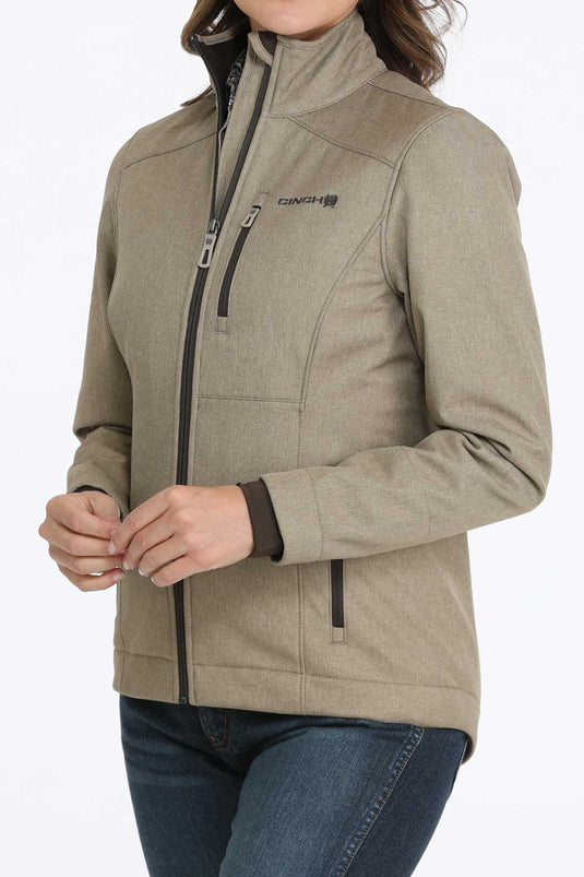 Cinch Womens Concealed Carry Bonded Jacket - Stone