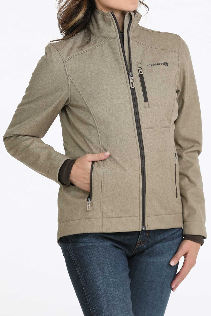 Load image into Gallery viewer, Cinch Womens Concealed Carry Bonded Jacket - Stone
