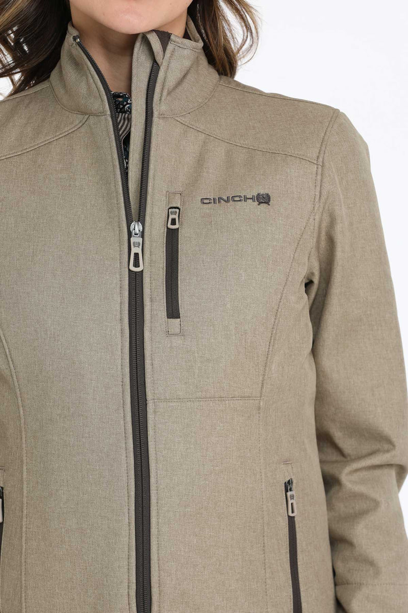 Load image into Gallery viewer, Cinch Womens Concealed Carry Bonded Jacket - Stone

