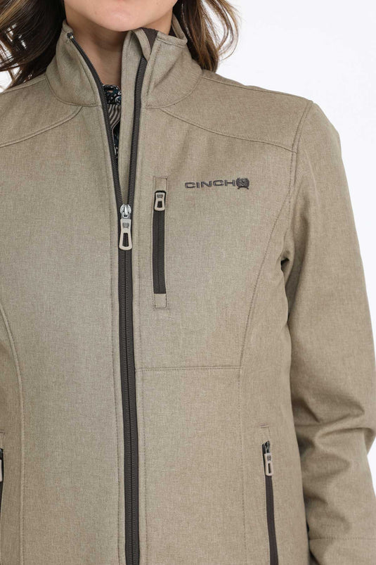 Cinch Womens Concealed Carry Bonded Jacket - Stone