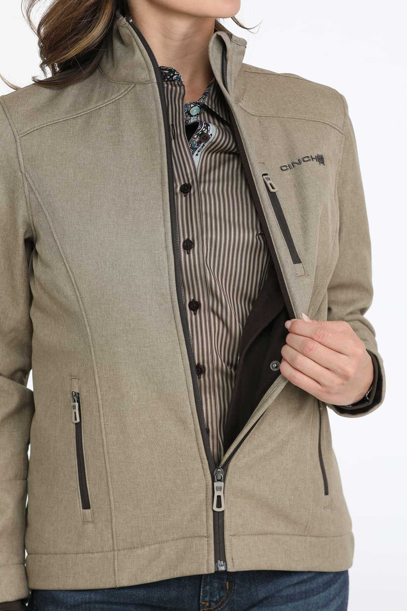 Load image into Gallery viewer, Cinch Womens Concealed Carry Bonded Jacket - Stone
