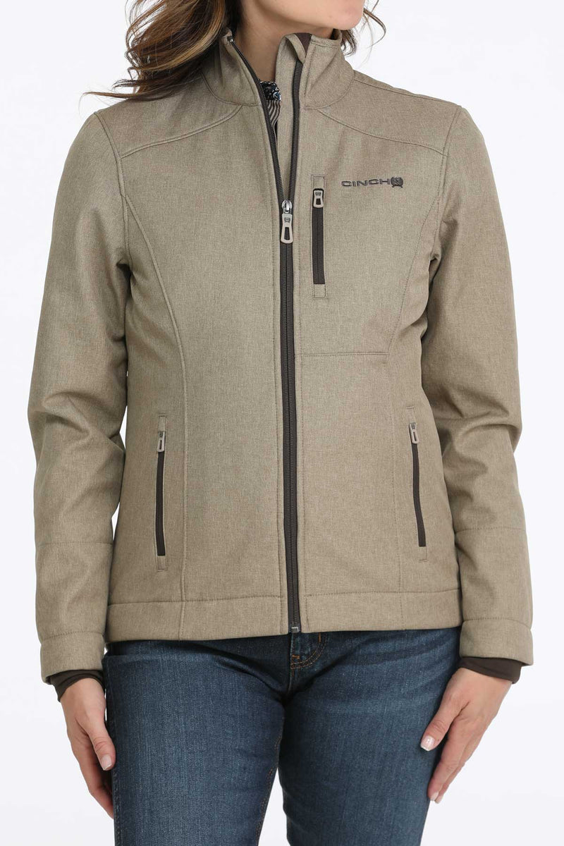 Load image into Gallery viewer, Cinch Womens Concealed Carry Bonded Jacket - Stone
