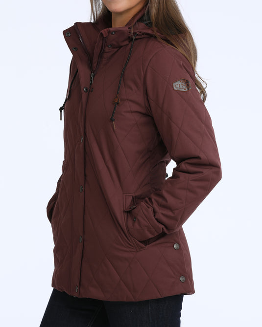 Cinch Womens Barn Coat - Purple